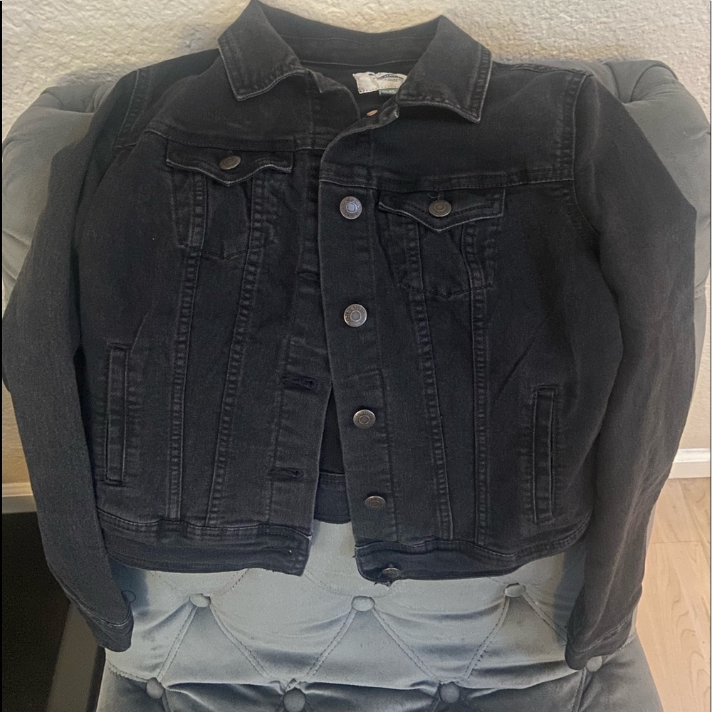 Black jean jacket